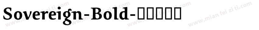 Sovereign-Bold字体转换