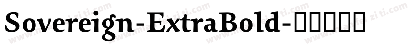 Sovereign-ExtraBold字体转换