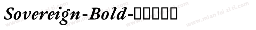 Sovereign-Bold字体转换