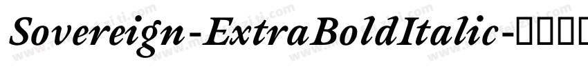Sovereign-ExtraBoldItalic字体转换
