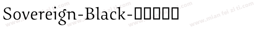 Sovereign-Black字体转换