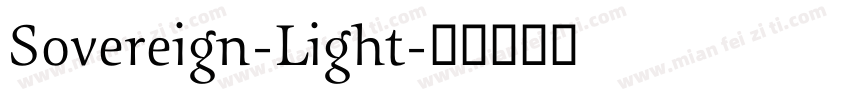 Sovereign-Light字体转换