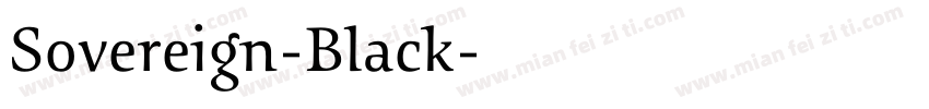 Sovereign-Black字体转换