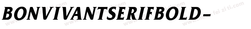 BonVivantSerifBold字体转换