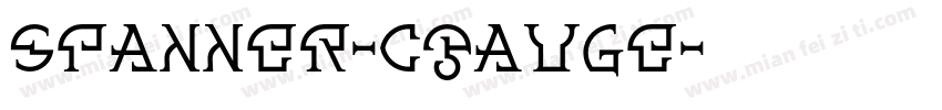 Spanner-CGauge字体转换