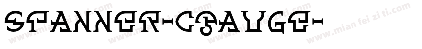 Spanner-CGauge字体转换