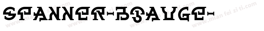 Spanner-BGauge字体转换