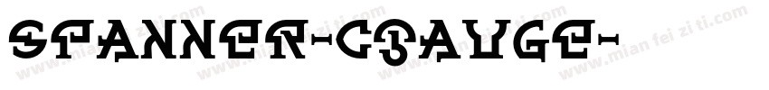 Spanner-CGauge字体转换