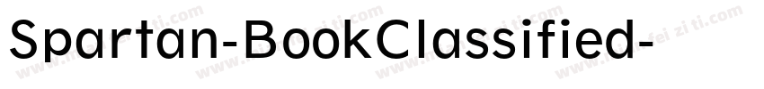 Spartan-BookClassified字体转换