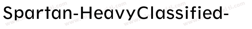 Spartan-HeavyClassified字体转换
