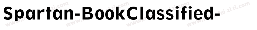 Spartan-BookClassified字体转换