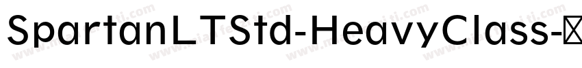 SpartanLTStd-HeavyClass字体转换