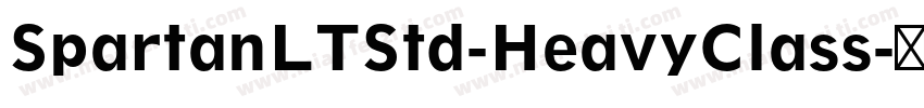 SpartanLTStd-HeavyClass字体转换