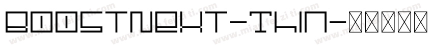 BoostNext-Thin字体转换