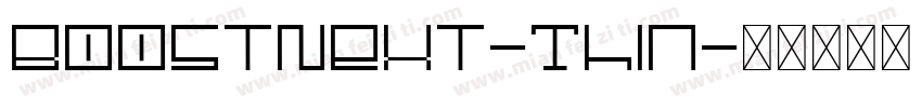 BoostNext-Thin字体转换