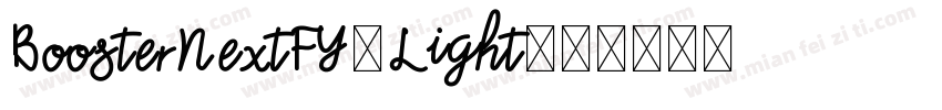 BoosterNextFY-Light字体转换