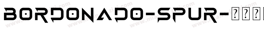 BORDONADO-SPUR字体转换