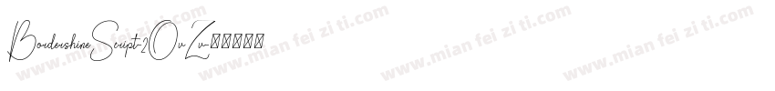 BordershineScript-2OvZv字体转换