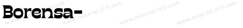 Borensa字体转换