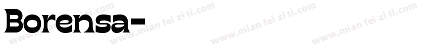 Borensa字体转换