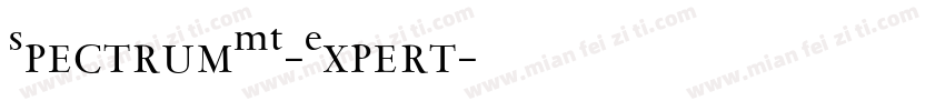 SpectrumMT-Expert字体转换