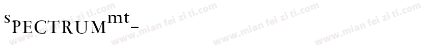SpectrumMT字体转换