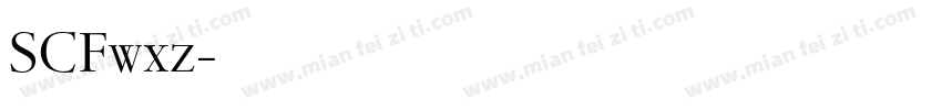 SCFwxz字体转换