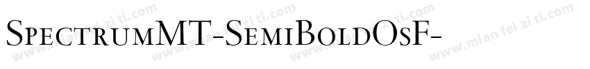 SpectrumMT-SemiBoldOsF字体转换