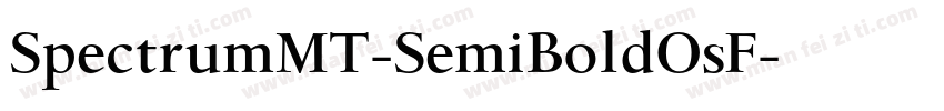 SpectrumMT-SemiBoldOsF字体转换
