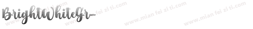 BrightWhiteGr字体转换