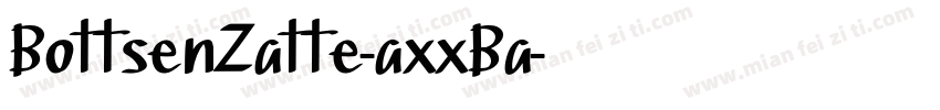 BottsenZatte-axxBa字体转换
