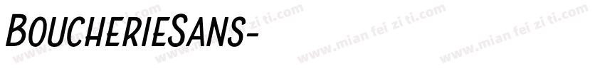 BoucherieSans字体转换