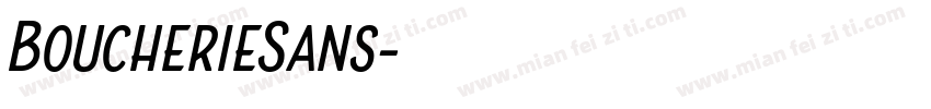 BoucherieSans字体转换