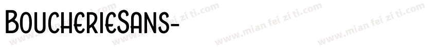 BoucherieSans字体转换