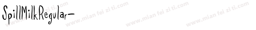 SpillMilkRegular字体转换