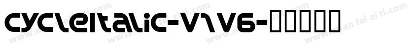CycleItalic-V1V6字体转换