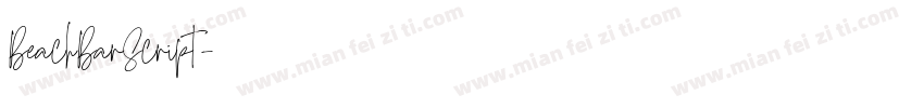 BeachBarScript字体转换