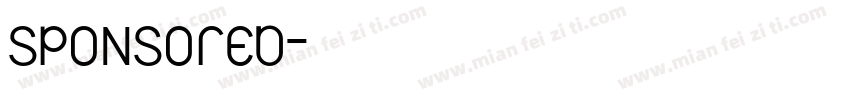 sponsored字体转换