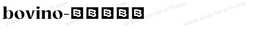 bovino字体转换