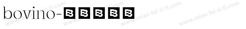 bovino字体转换