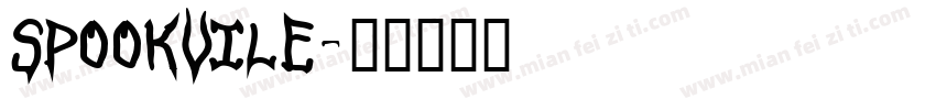 SpookVile字体转换