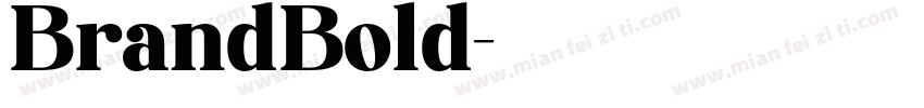 BrandBold字体转换