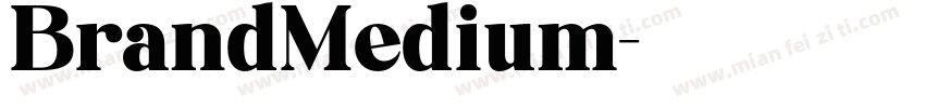 BrandMedium字体转换