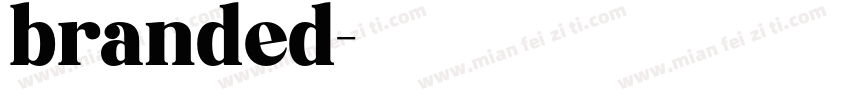 branded字体转换