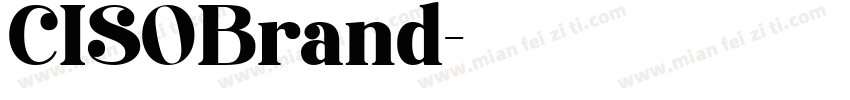 CISOBrand字体转换