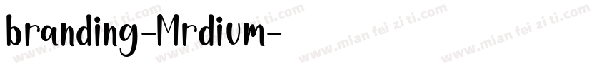 branding-Mrdium字体转换