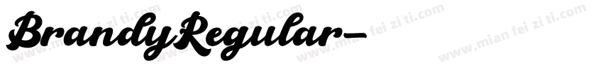 BrandyRegular字体转换