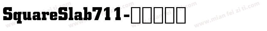 SquareSlab711字体转换