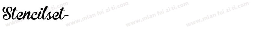 Stencilset字体转换