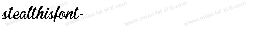 stealthisfont字体转换